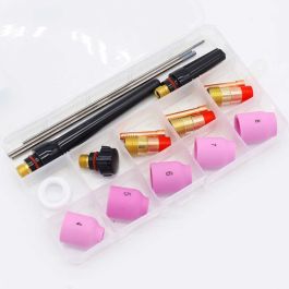 RIVERWELD TIG Stubby Gas Lens 17GL18 3.2mm 10N25S Kit pinza TIG adatto DB SR WP 17 18 26 Torcia per saldatura TIG 10 pezzi
