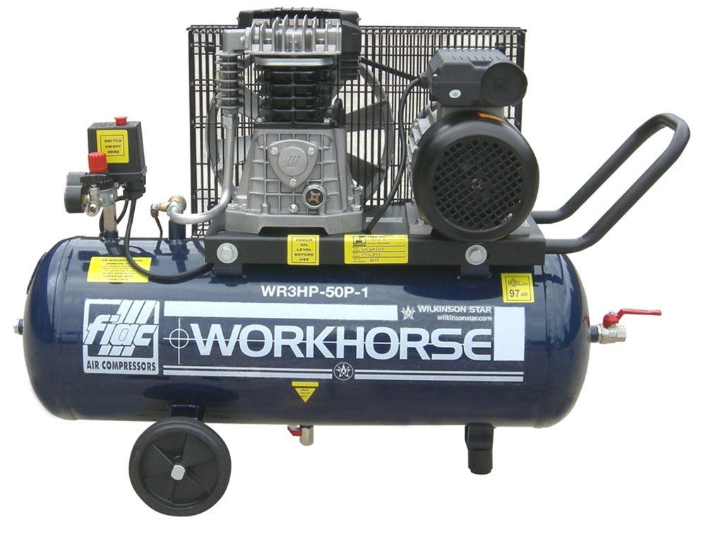 Onderwijs kijken Nederigheid Air Compressors, Fiac Workhorse 3.0HP 50 Litre 240V Air Compressor