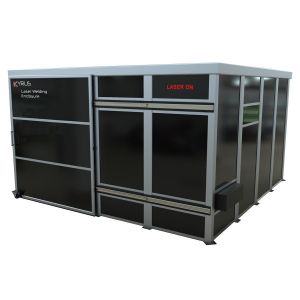 4m x 4m Class 4 Laser Enclosure c/w 2m Sliding Door