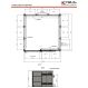 3m x 3m Class 4 Laser Enclosure c/w 1.3m Sliding Door