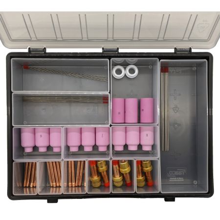 51 Piece DC TIG Gas Lens Consumables Kit WP17/18/26