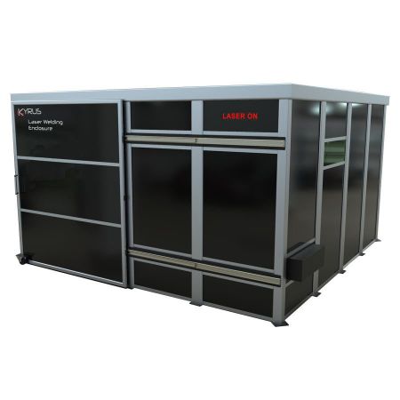 4m x 4m Class 4 Laser Enclosure c/w 2m Sliding Door