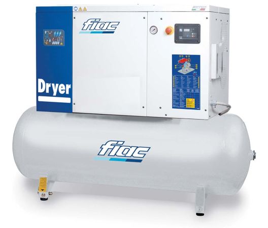Fiac Rotary Screw Air Compressor with Refrigerated Dryer 15HP 270 Litre 415V