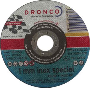 5 inch Dronco INOX Metal Cutting Disc (1mm)