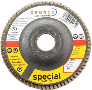 Dronco Zirconium Flap Disc 60 Grit 4.5 inch