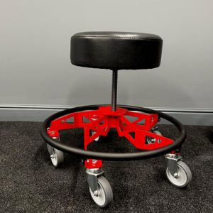 Helix Low Rider Adjustable Workshop Chair / Shop Stool - Made In Britain