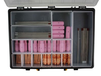 81 piece ACDC TIG Welding Consumable Kit WP17/18/26