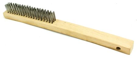 Wire Brush Stainless Steel 3 Row