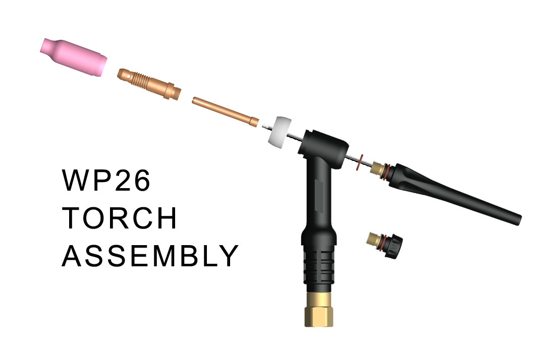 TIG Torch Consumables diagram