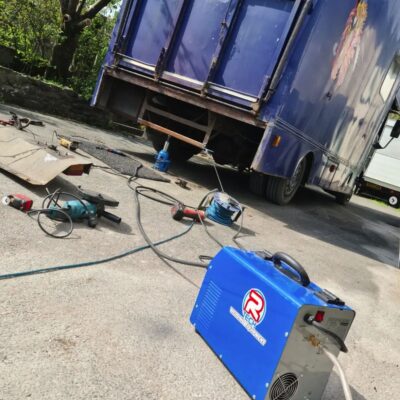 MIG welder used on horse box