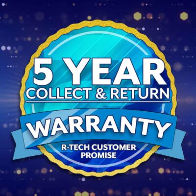 5 Year Warranty - Now standard on ALL R-Tech Machines