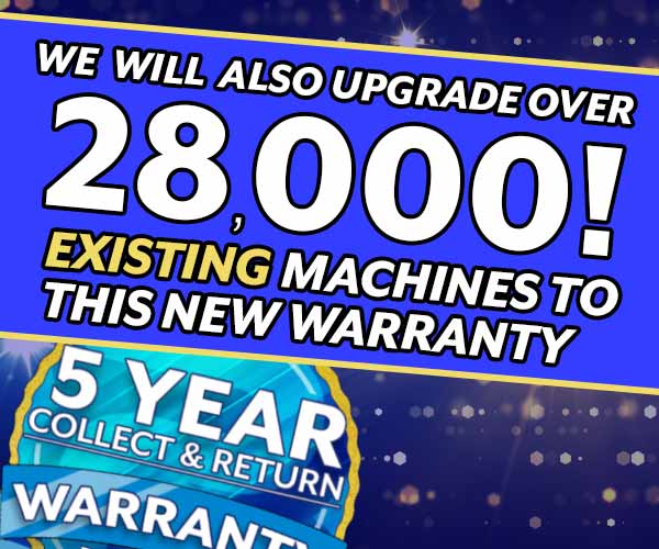 Upgrading over 28000 existing customers to the new 5 Year Warranty